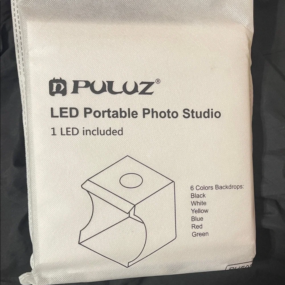 LED Photo Studio Box with Colorful Backdrops